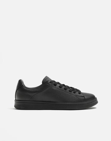 ZAPATILLA PIEL - Negro de Zara
