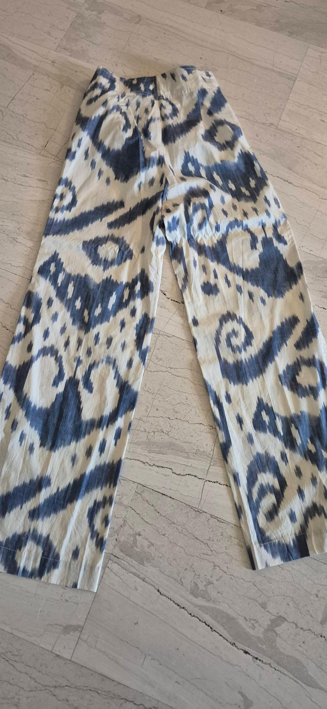 PRINTED TROUSERS WITH BELT - Image 4
