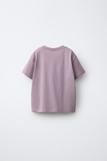 DOG PRINT T-SHIRT — Light lilac 2