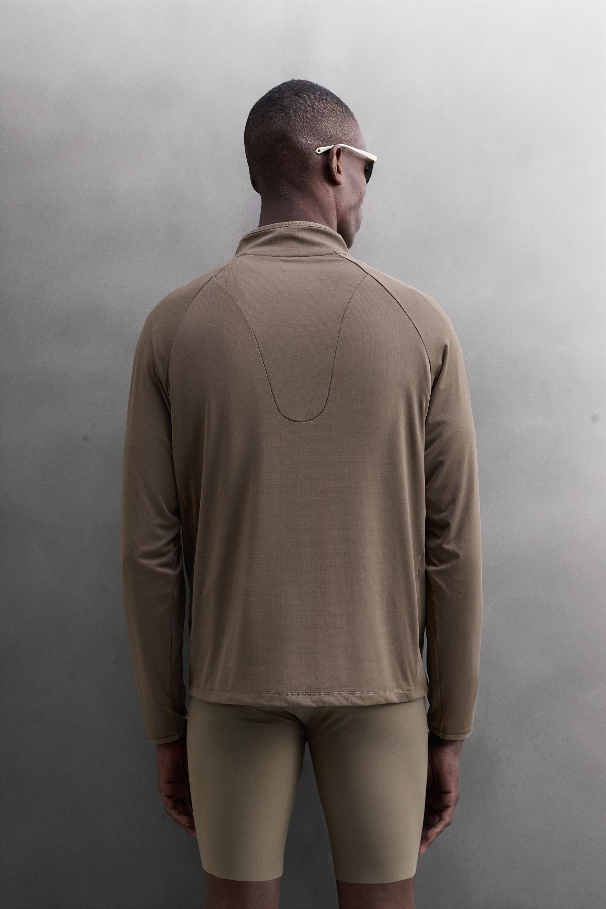 THERMAL QUARTER-ZIP SWEATSHIRT