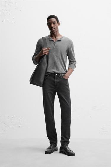 SLIM FIT JEANS - Charcoal by Zara - Image 0