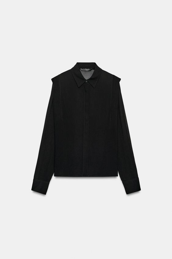 FLOWING SHIRT - Black by Zara - Image 0