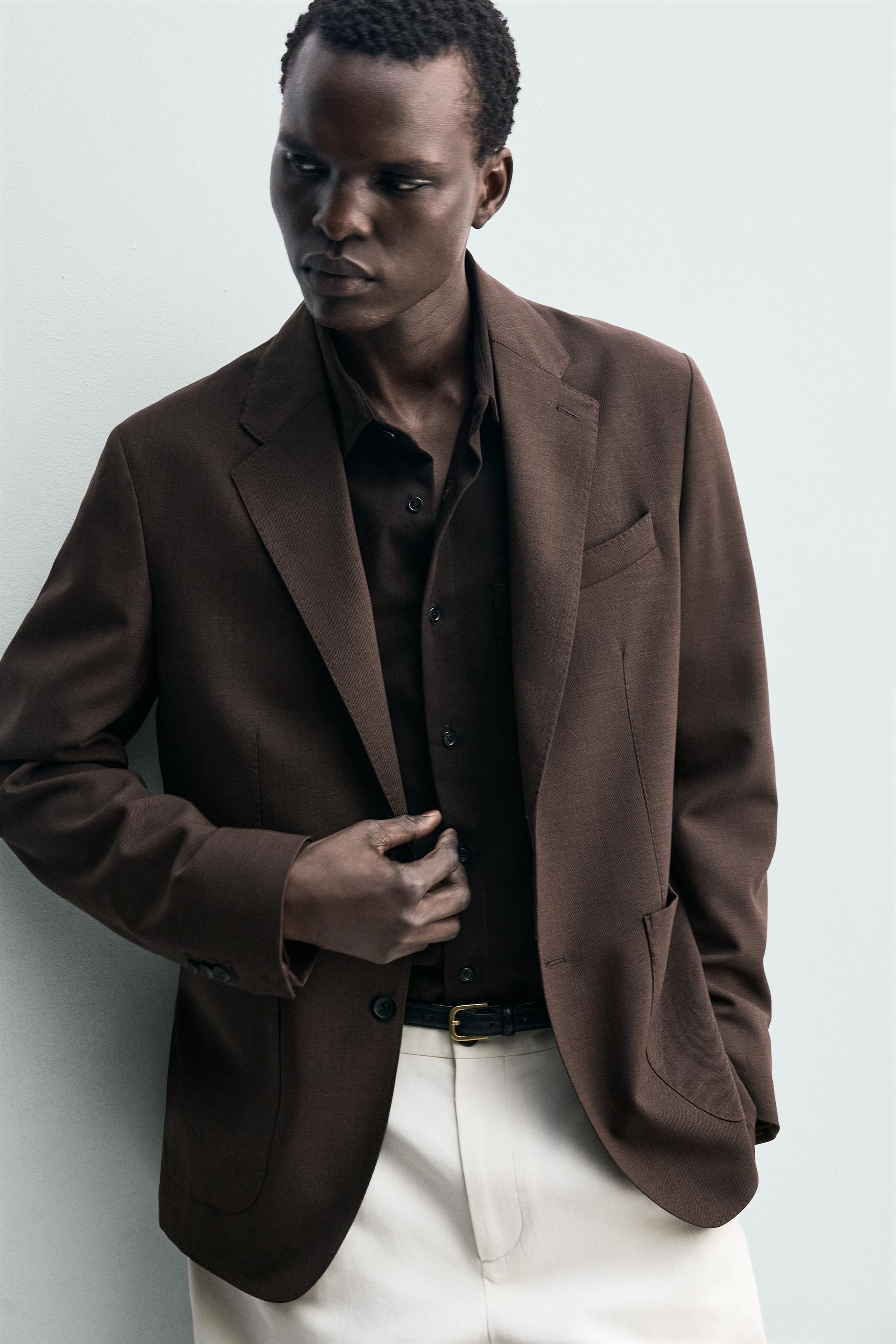 REGULAR FIT 100% WOOL BLAZER