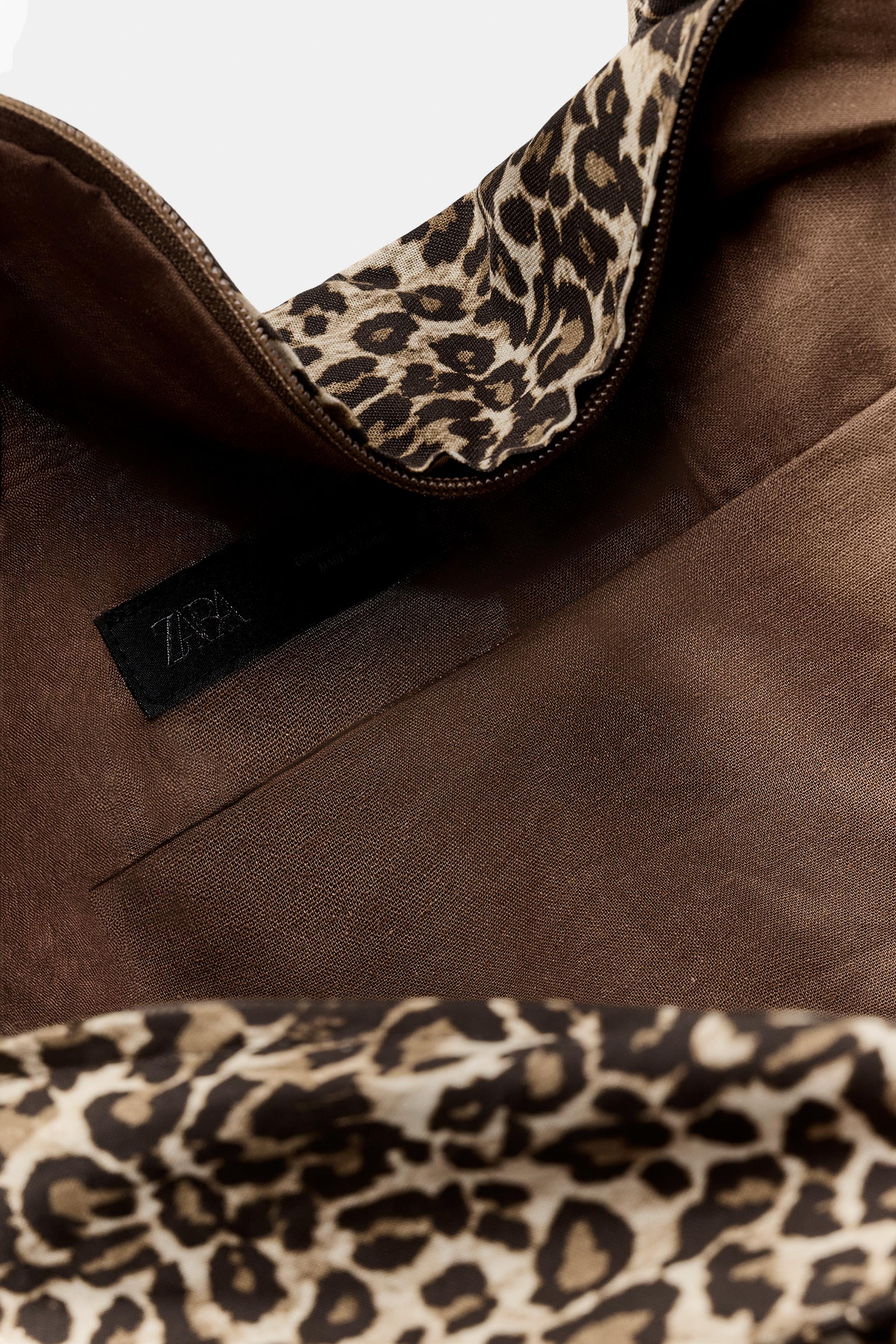 MAXI SAC EN COTON À IMPRIMÉ ANIMALIER