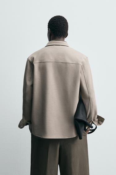 ΠΟΥΚΑΜΙΣΟ ΜΕ ΔΟΜΗ EASY CARE - Χρώμα της άμμου του Zara