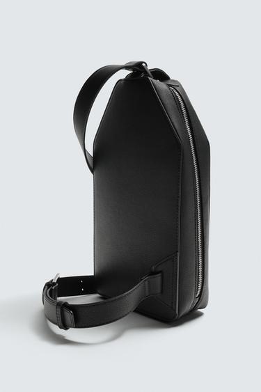 SAC BANDOULIÈRE VERTICAL TEXTURÉ - Noir de Zara - Image 6