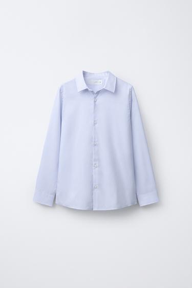 無地ドレスシャツ空色0Zaraの無地ドレスシャツ - 空色 - 画像 0