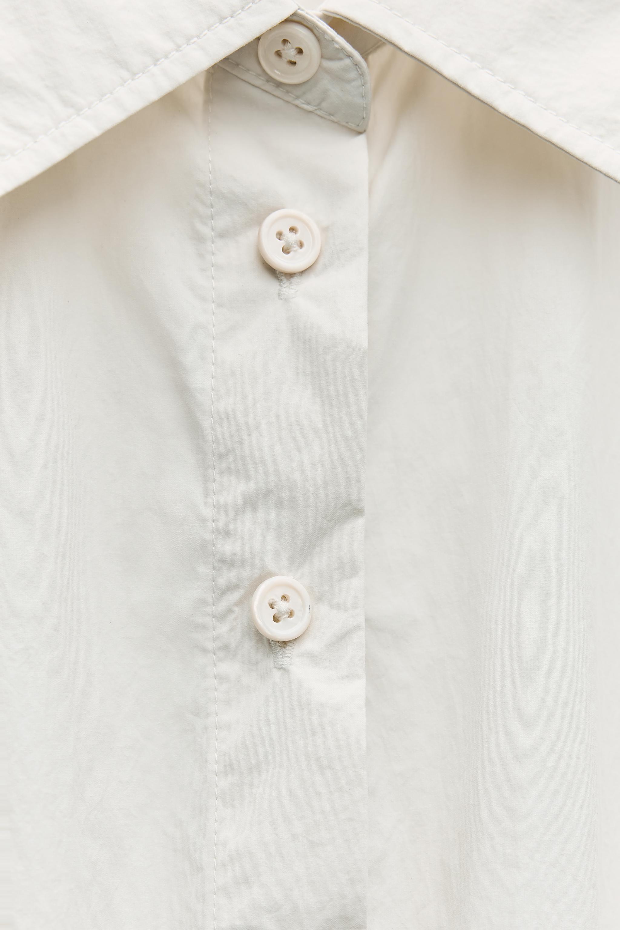 MIDI SHIRT DRESS ZW COLLECTION - Ecru | ZARA United States MIDI SHIRT DRESS ZW COLLECTION - Ecru | ZARA United States