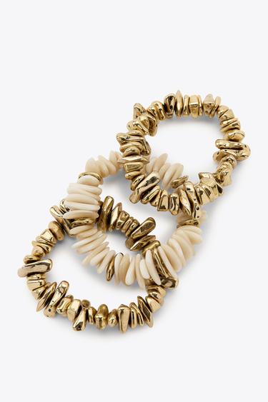 PACK OF PIECED BRACELETS - Golden by Zara - Image 2