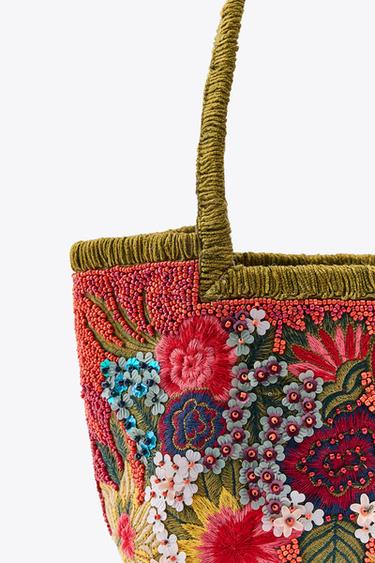 PETIT SAC BRODÉ PERLES FANTAISIE - Multicolore de Zara - Image 3