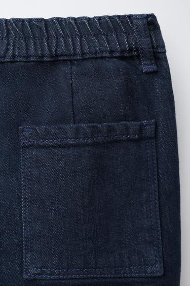 BRUSHED CARGO JEANS - Blue by Zara - Image 4