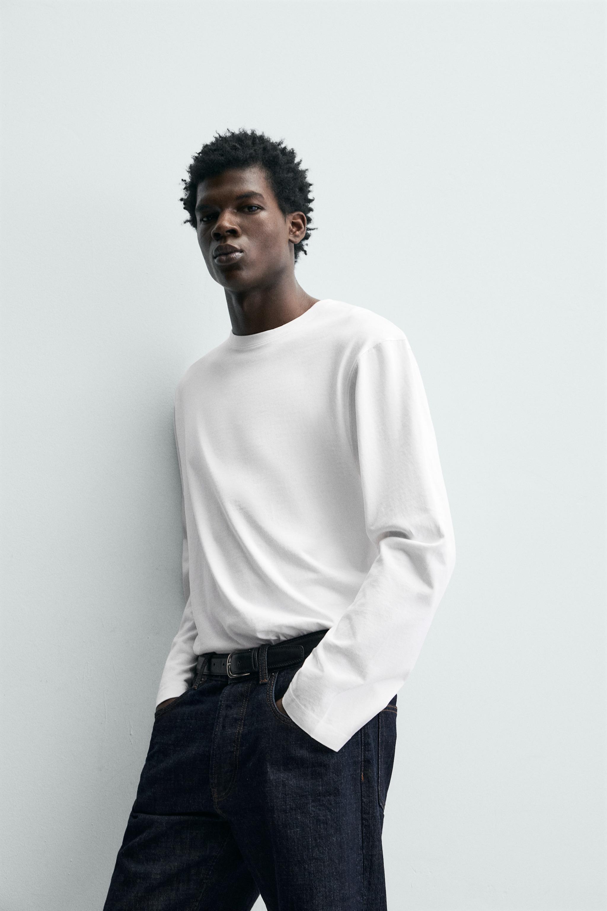 T-SHIRT À MANCHES LONGUES REGULAR FIT