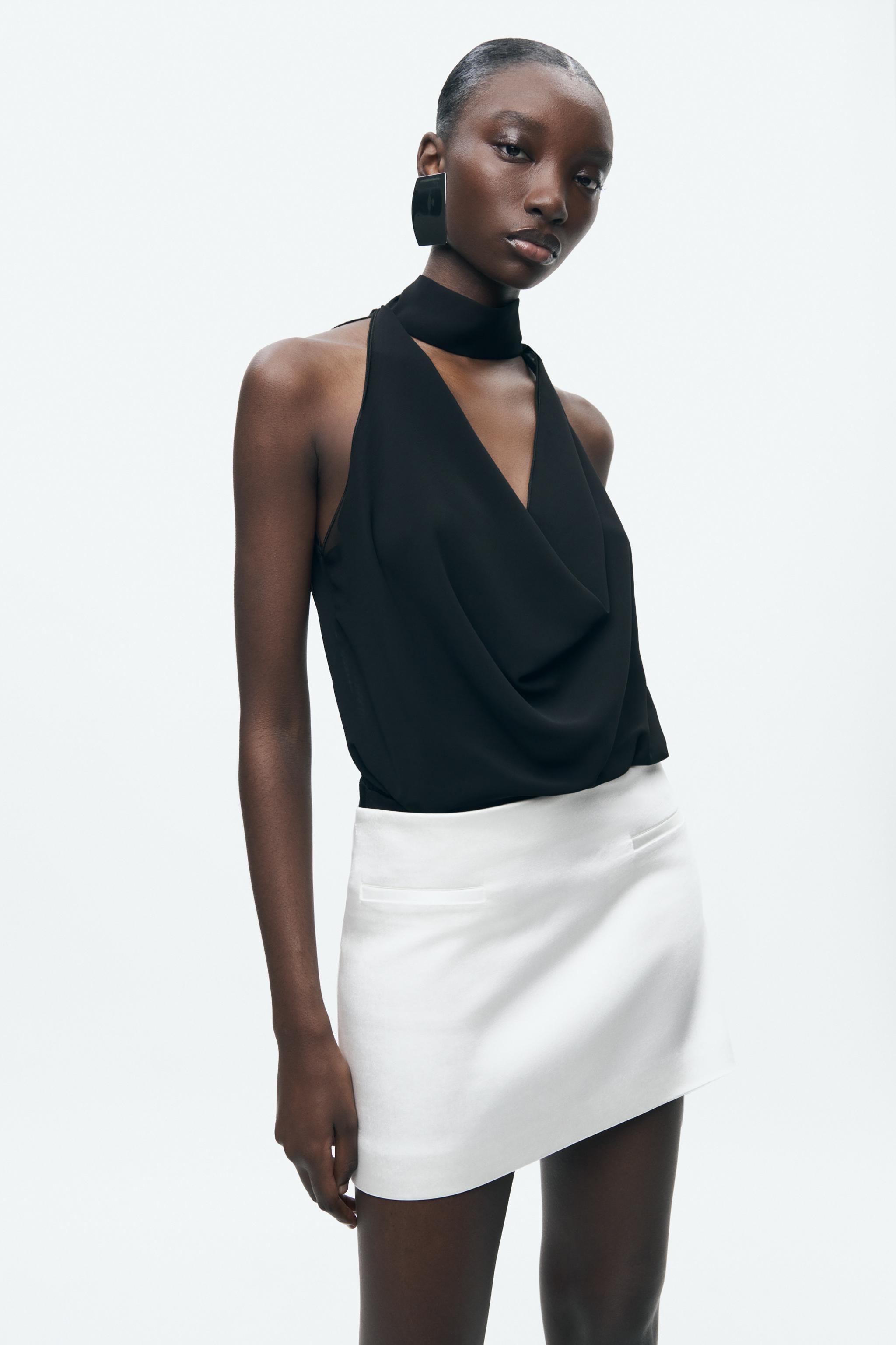Zara's Satin-Finish Mini Skirt & Spring Style