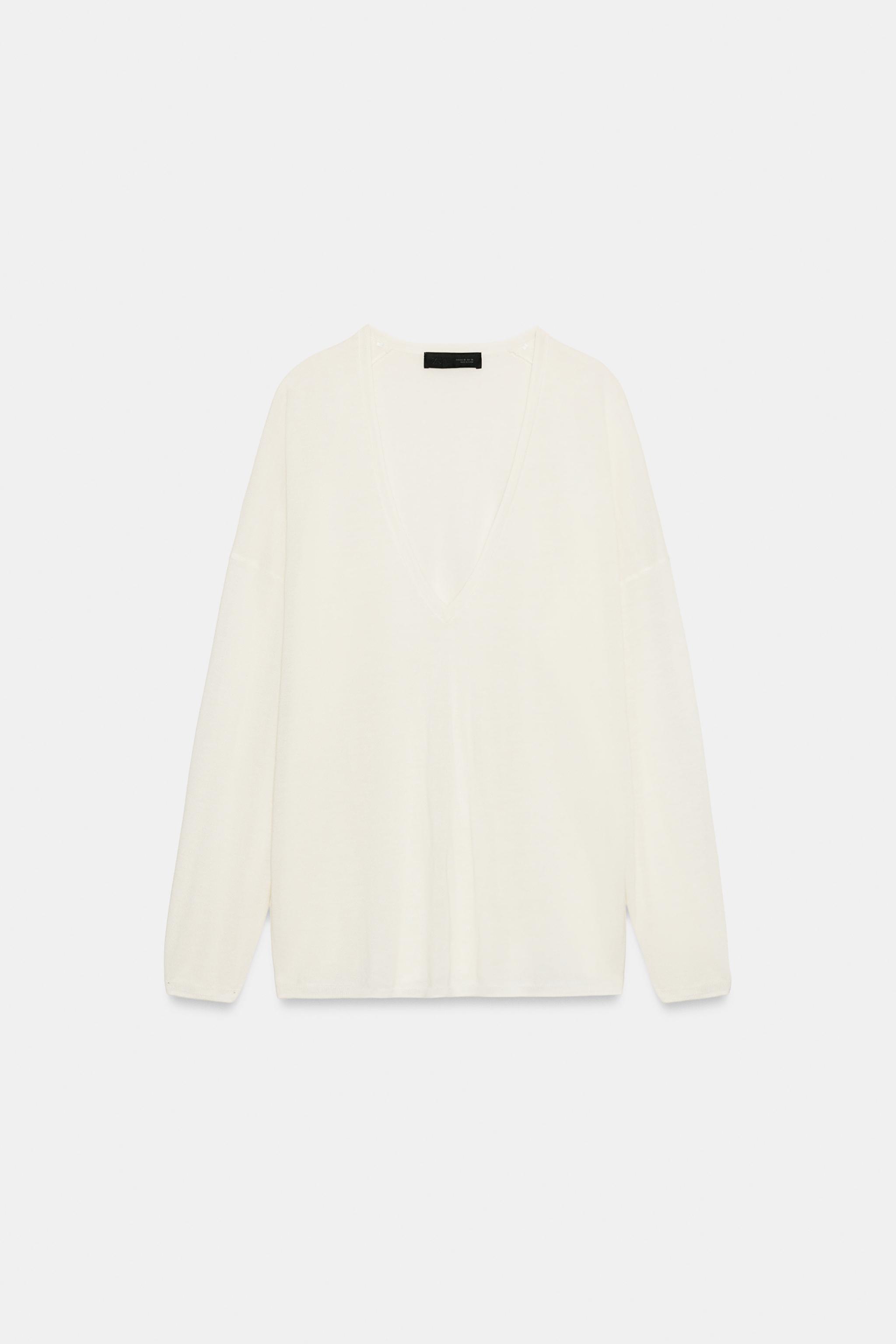 PULL EN MAILLE FINE COL V