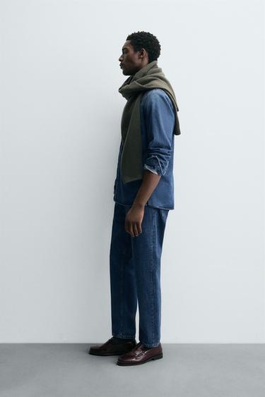 WASHED DENIM SHIRT - Mid-blue by Zara - Image 3