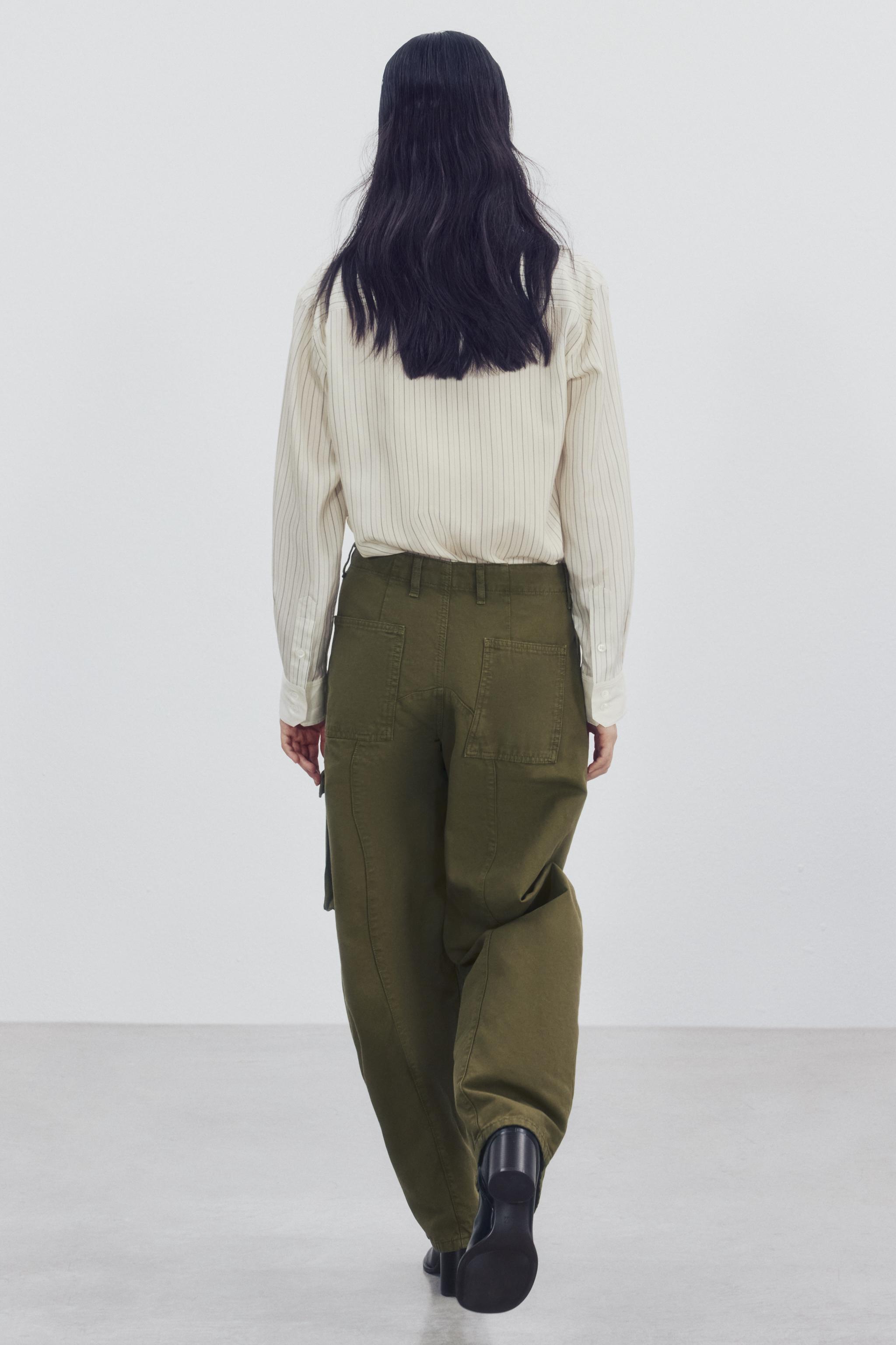 ZW COLLECTION CARGO PANTS - Khaki | ZARA United States