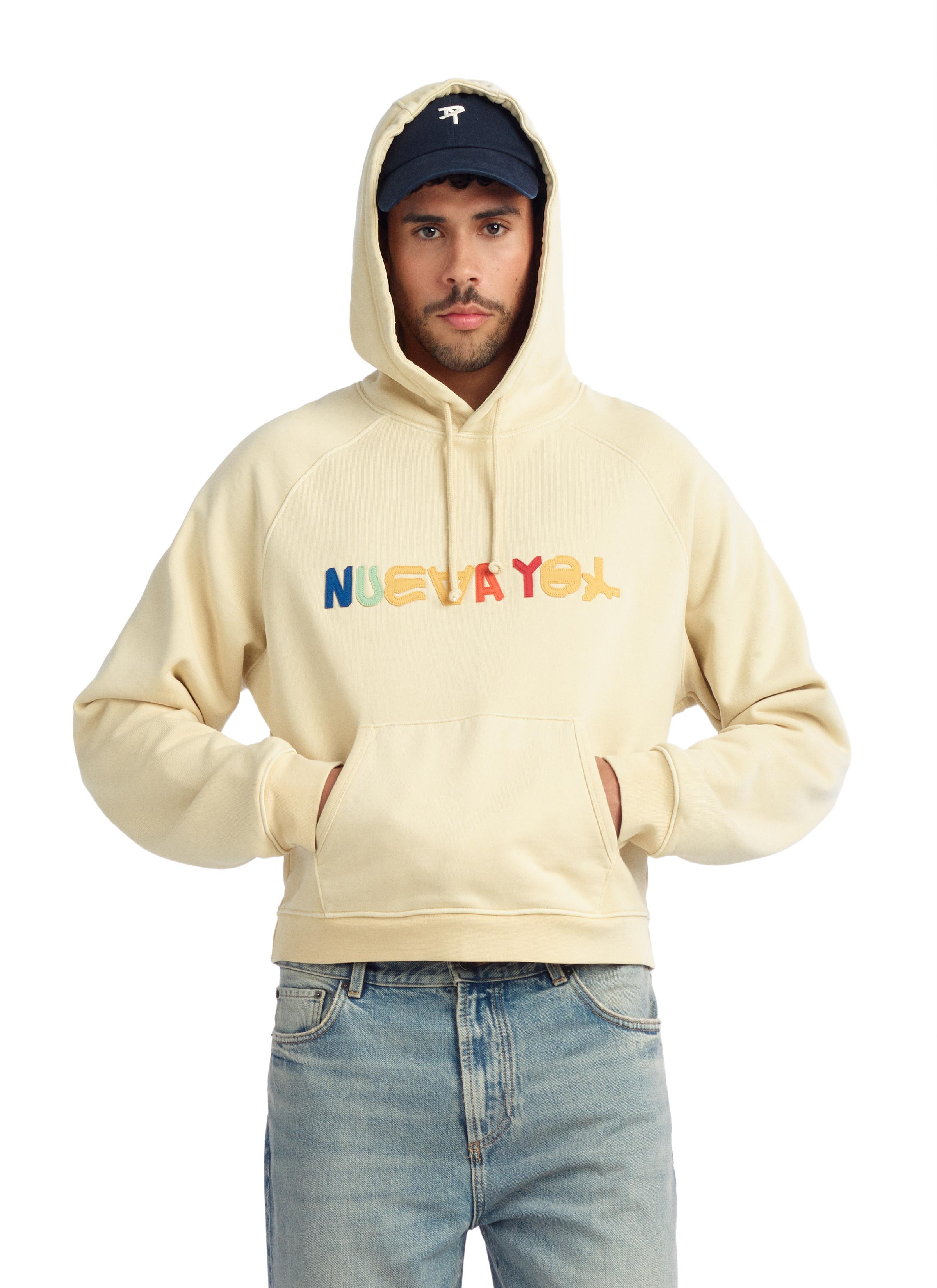 NEW YOL PATCH HOODIE — Vanilla