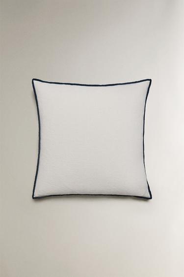 LINEN CUSHION COVER - White by Zara - Image 0