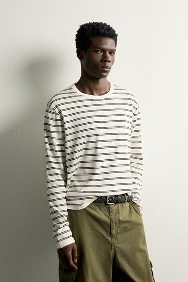JERSEY LIGERO JACQUARD RAYAS - rayas de Zara