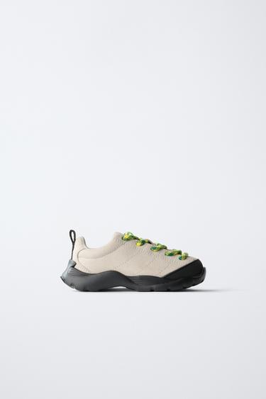 Zara TECHNICAL SNEAKERS - Ice