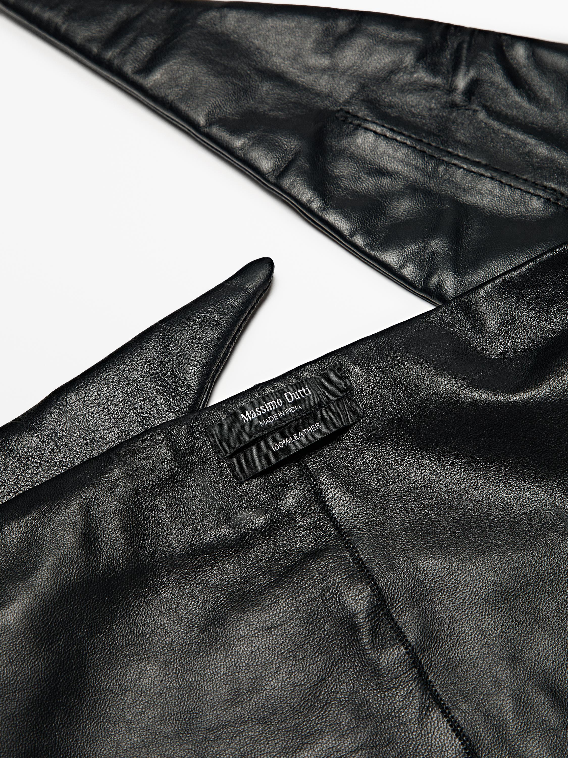 Nappa leather bandana