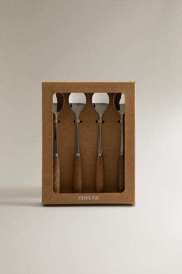 LOT PETITES CUILLÈRES BOIS (LOT DE 4) - Beige clair de Zara - Image 3