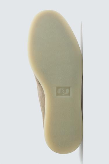 CASUAL LEATHER LOAFERS - Ecru White by Zara - Image 6
