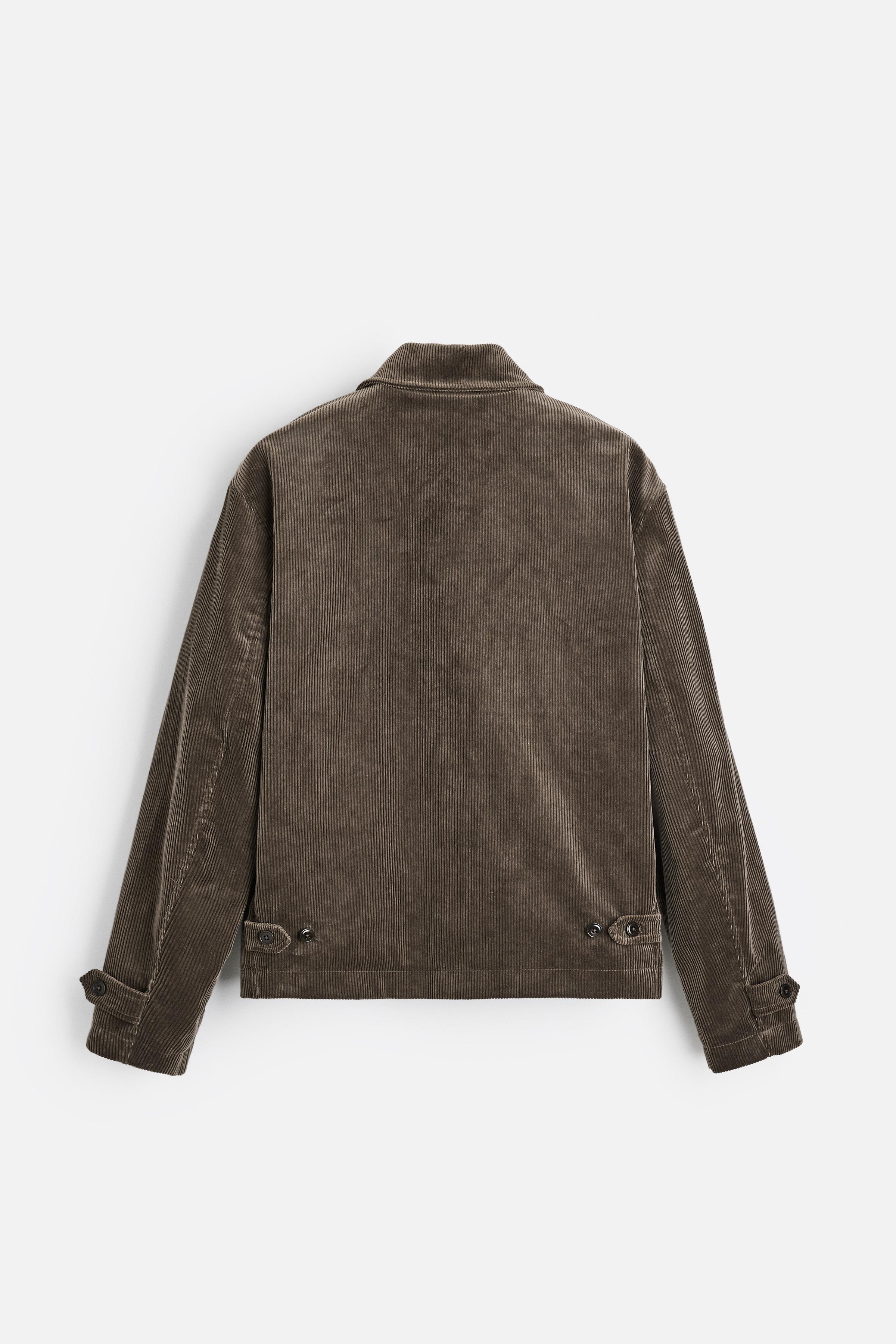 Corduroy jacket mens zara on sale