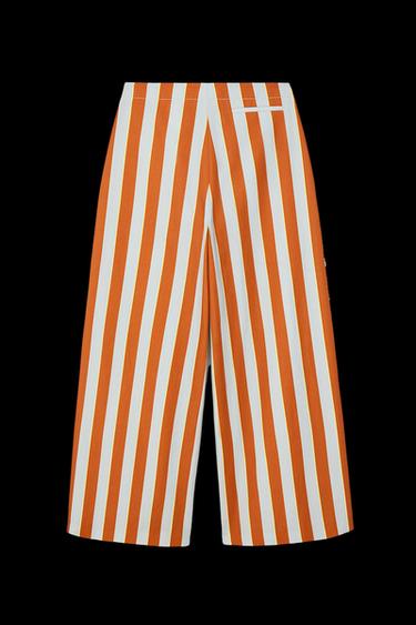 WEITE GESTREIFTE HOSE – LIMITED EDITION - Orange von Zara