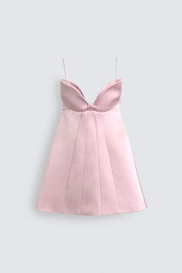 VESTIDO MINI LAÇO HARRY LAMBERT FOR ZARA X DISNEY - Rosa / Malva da Zara