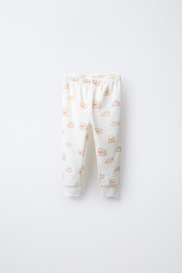 2-6 ANS/ PYJAMA EN VELOURS À CHIOTS - Marron clair de Zara - Image 3