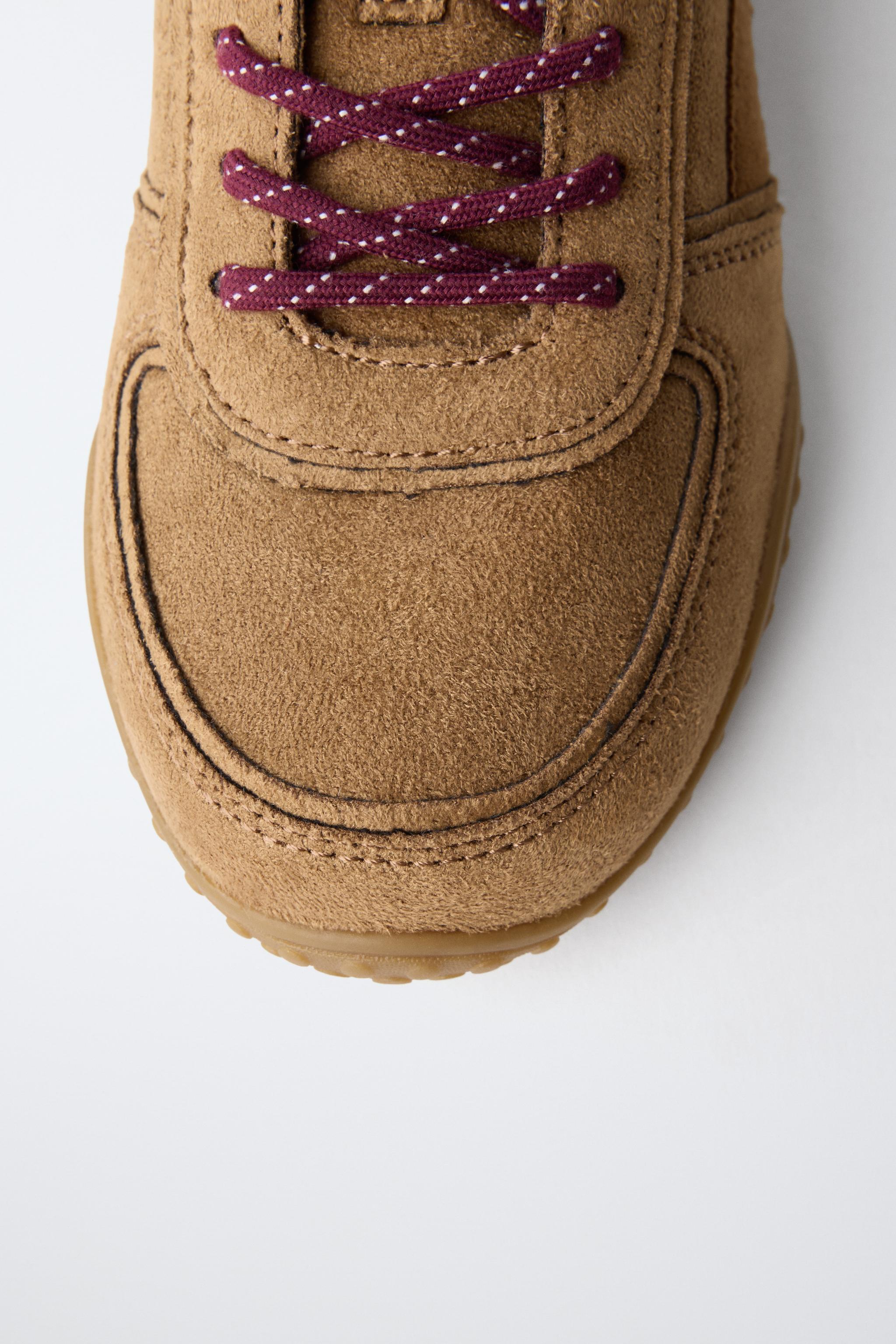 FAUX SHEARLING SNEAKERS