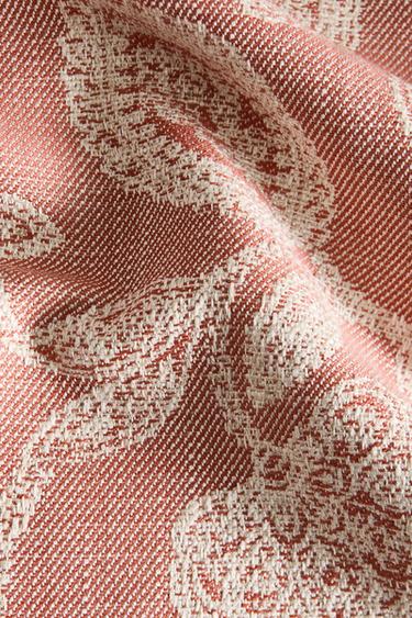 FLORAL COTTON AND LINEN JACQUARD TABLECLOTH - Pinks by Zara - Image 3