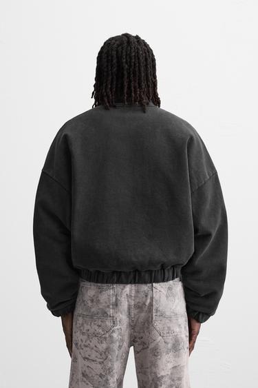 WASHED ZIP-UP JACKET - Dark anthracite de Zara - Image 2