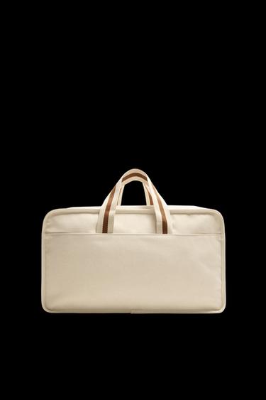 CONTRAST TRAVEL BAG - Beige by Zara - Image 0