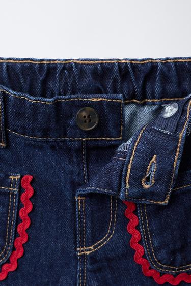 CULOTTES WITH SCALLOPED POCKETS - Blue by Zara - Image 2