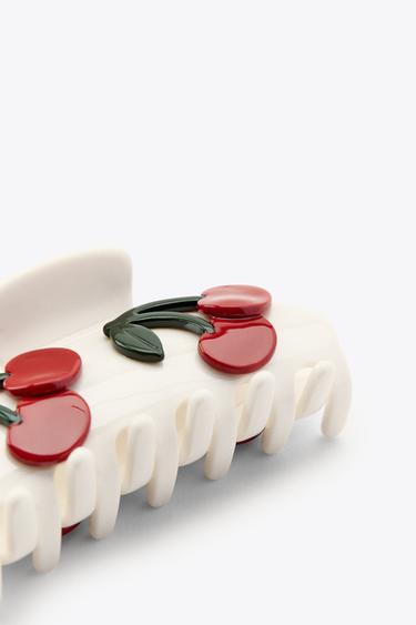 CHERRY HAIR CLIP - Ecru by Zara - Image 3