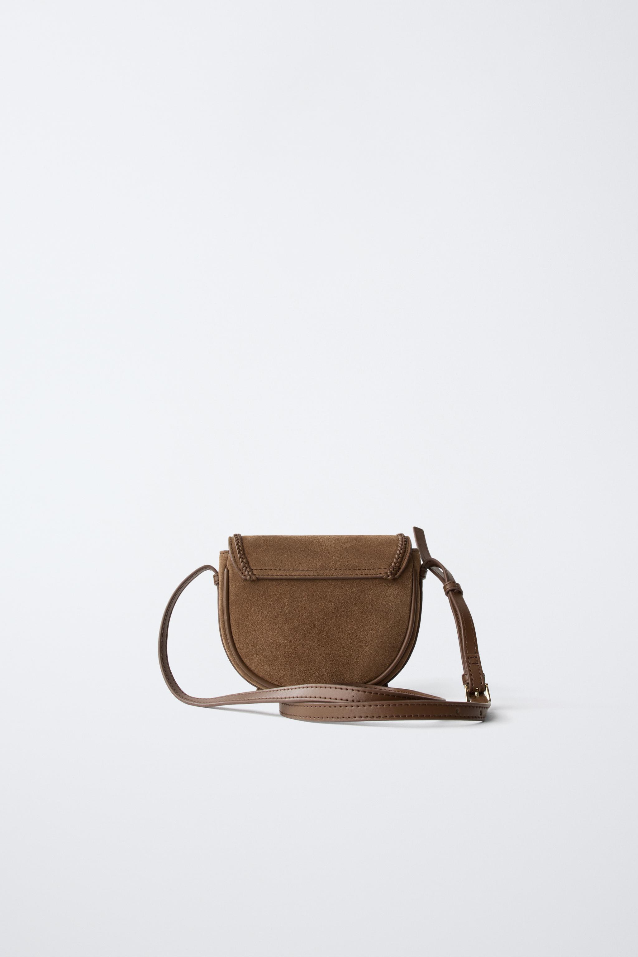 リアルレザークロスボディバッグ - ブラウン | ZARA Japan / 日本