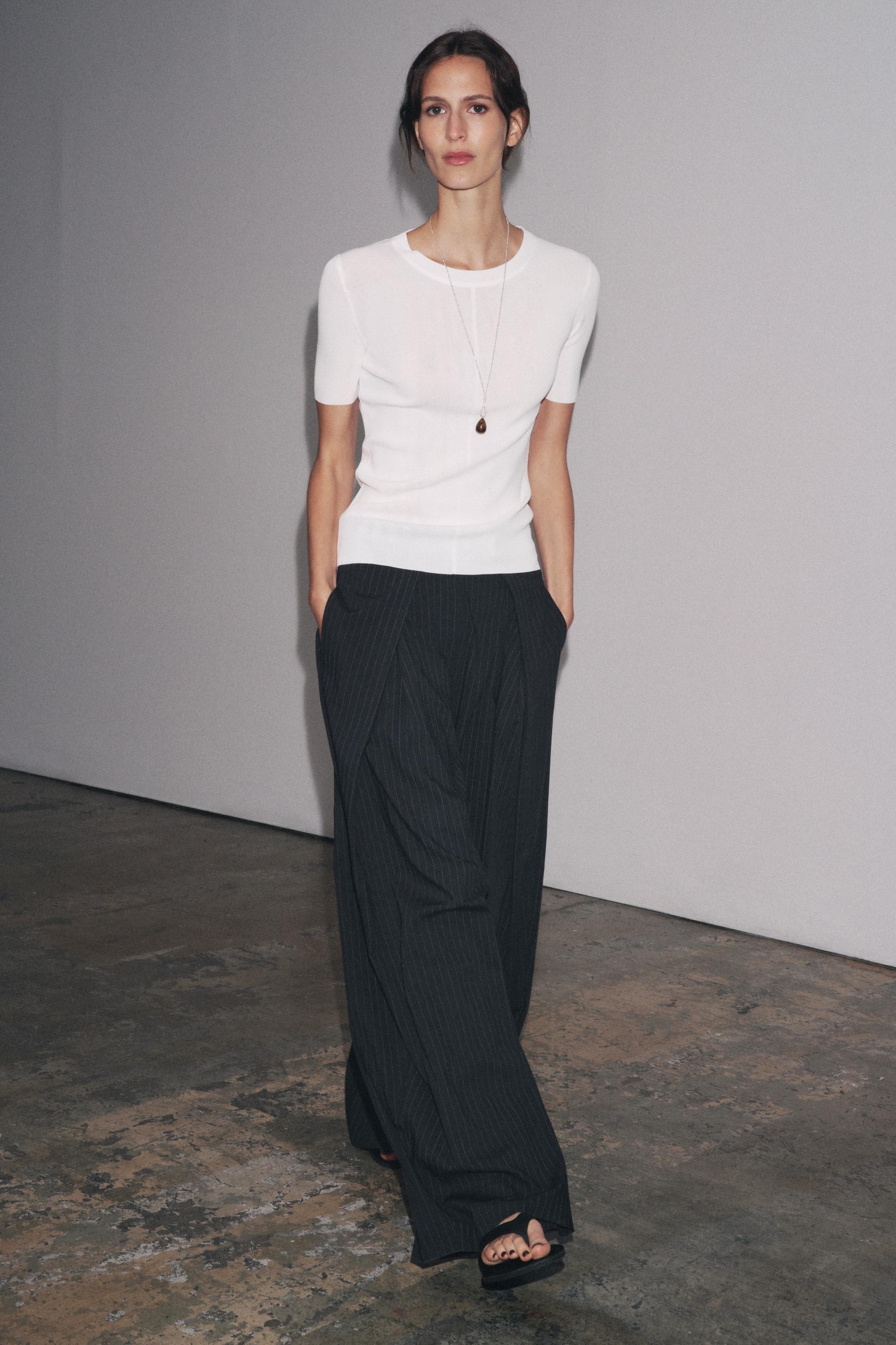 【ZARA】ZWコレクション ストライプ柄パンツ 2759/073/104 ZARA】ZWコレクション ストライプ柄パンツ 2759/073/104 (ZARA