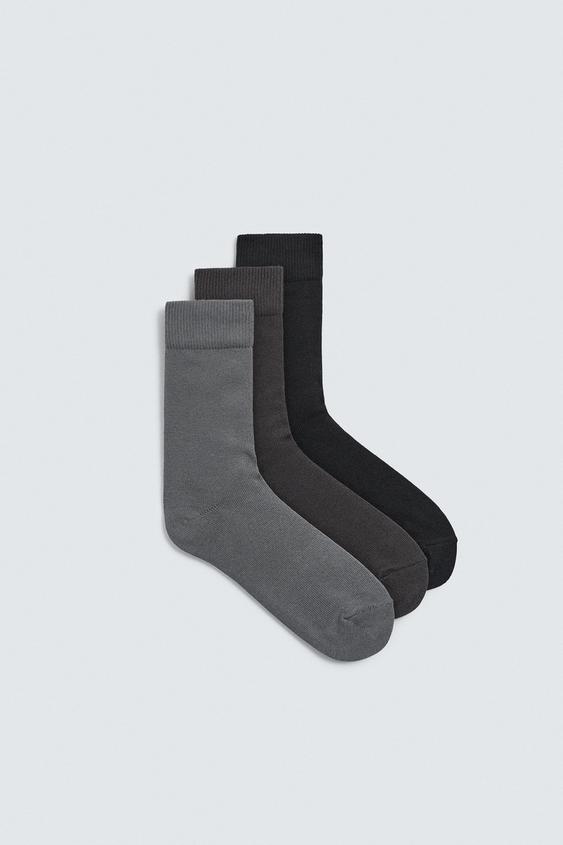STRUCTURED SOCKS 3-PACK