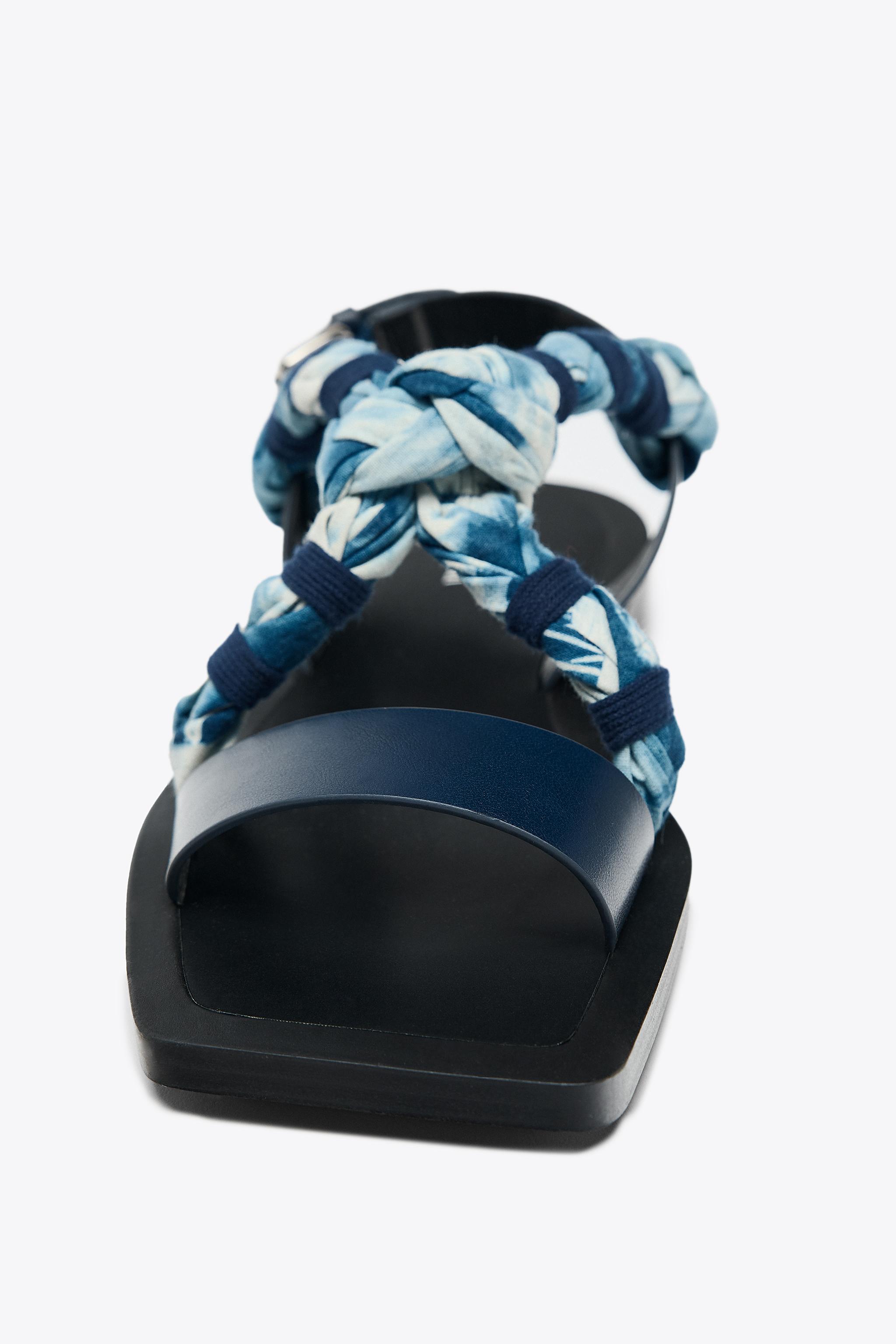 ★ZARA★ FLAT STRAPPY SLIDER SANDALS X FANGLU LIN FLAT STRAPPY SLIDER SANDALS X FANGLU LIN - Multicoloured