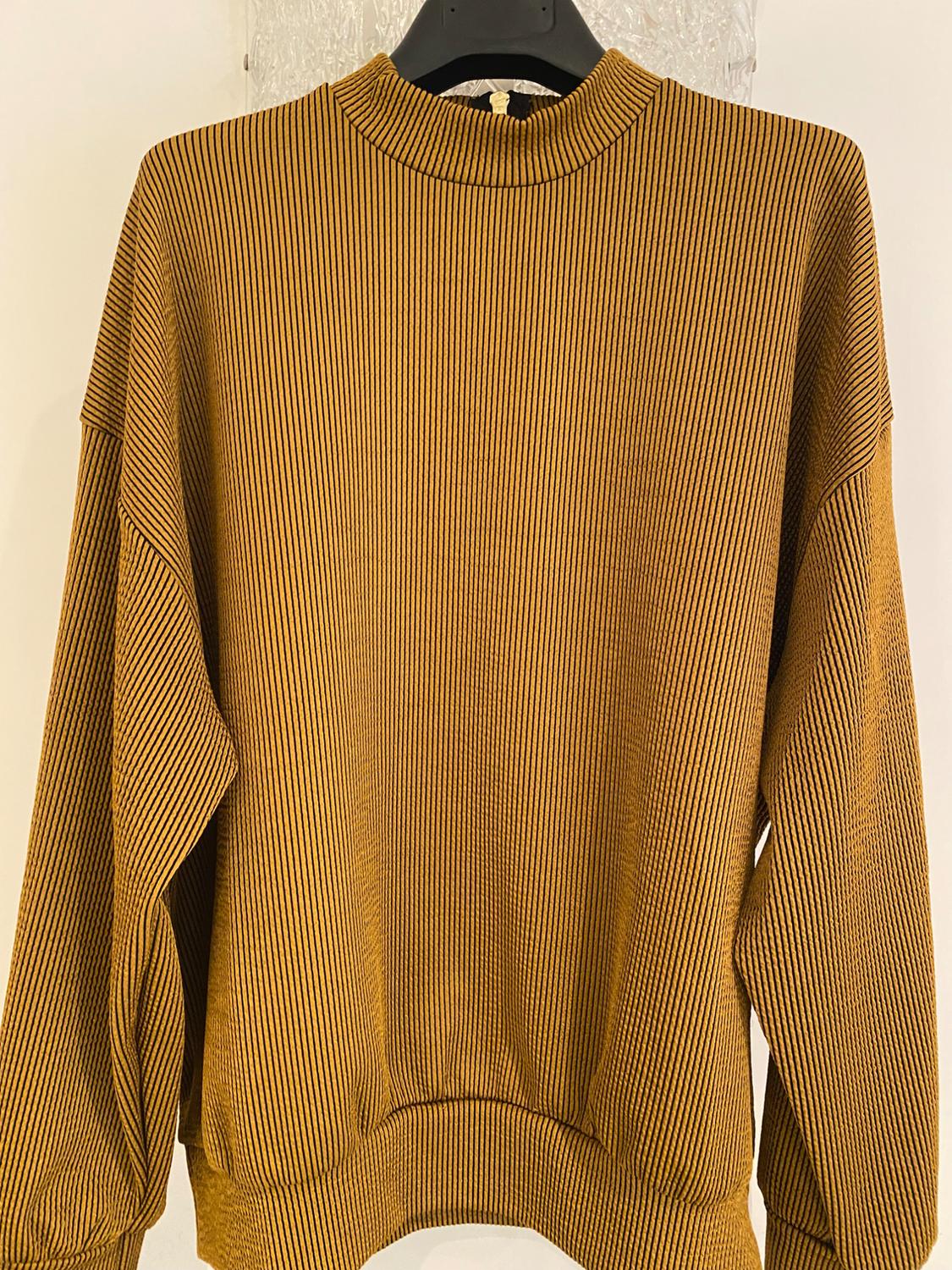 STRIPED JACQUARD SWEATSHIRT - Image 2
