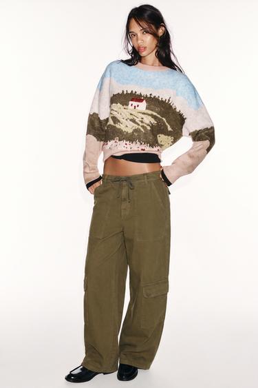 LANDSCAPE JACQUARD KNIT SWEATER — Multicolored 2