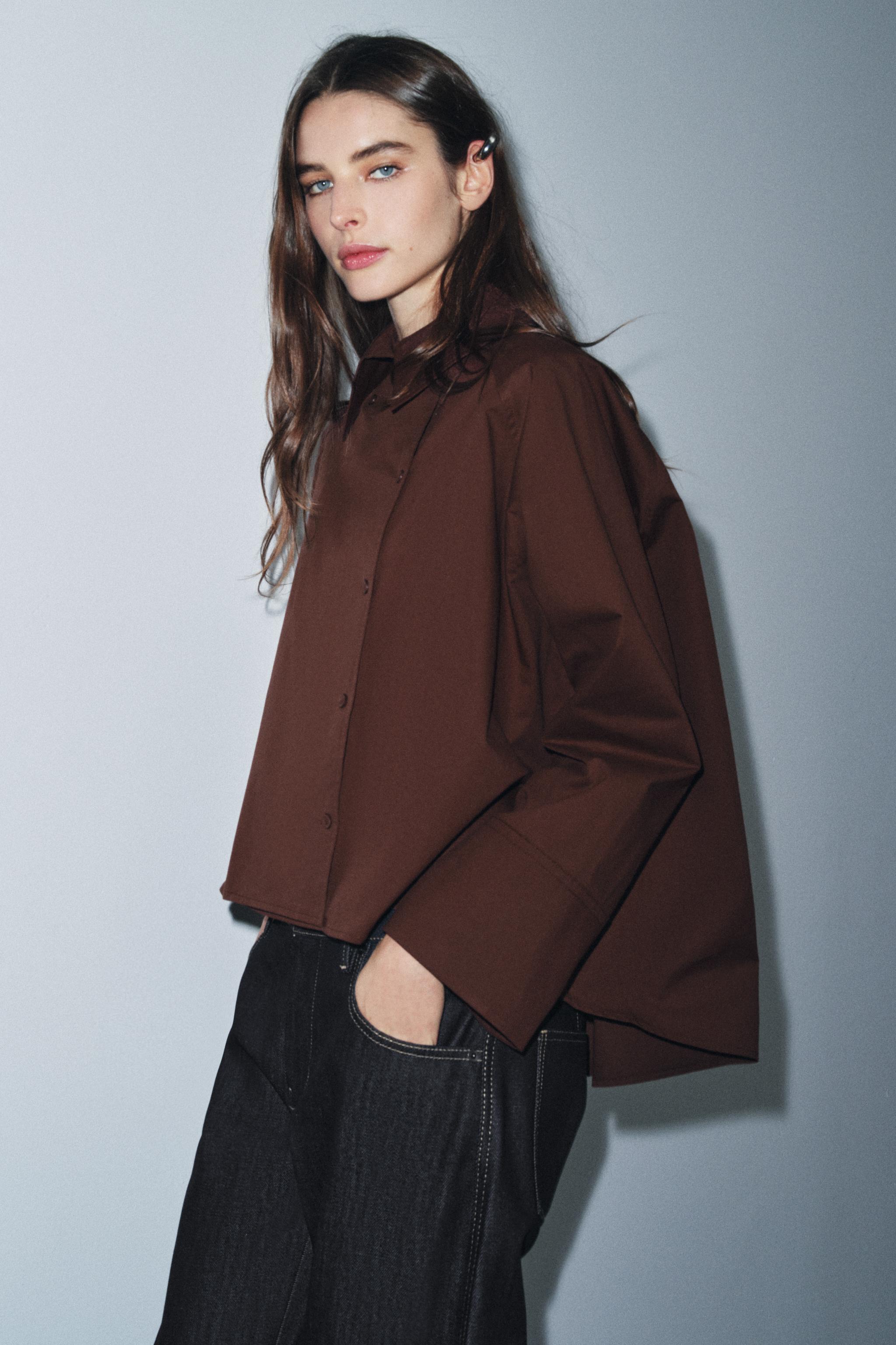 ZW COLLECTION OVERSIZED PLEATED SHIRT