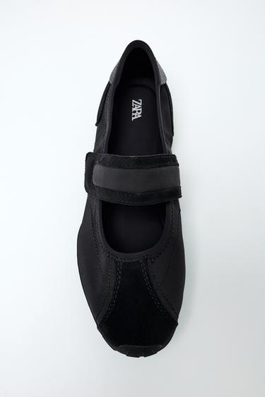 SPORTS BALLET FLATS - Black by Zara