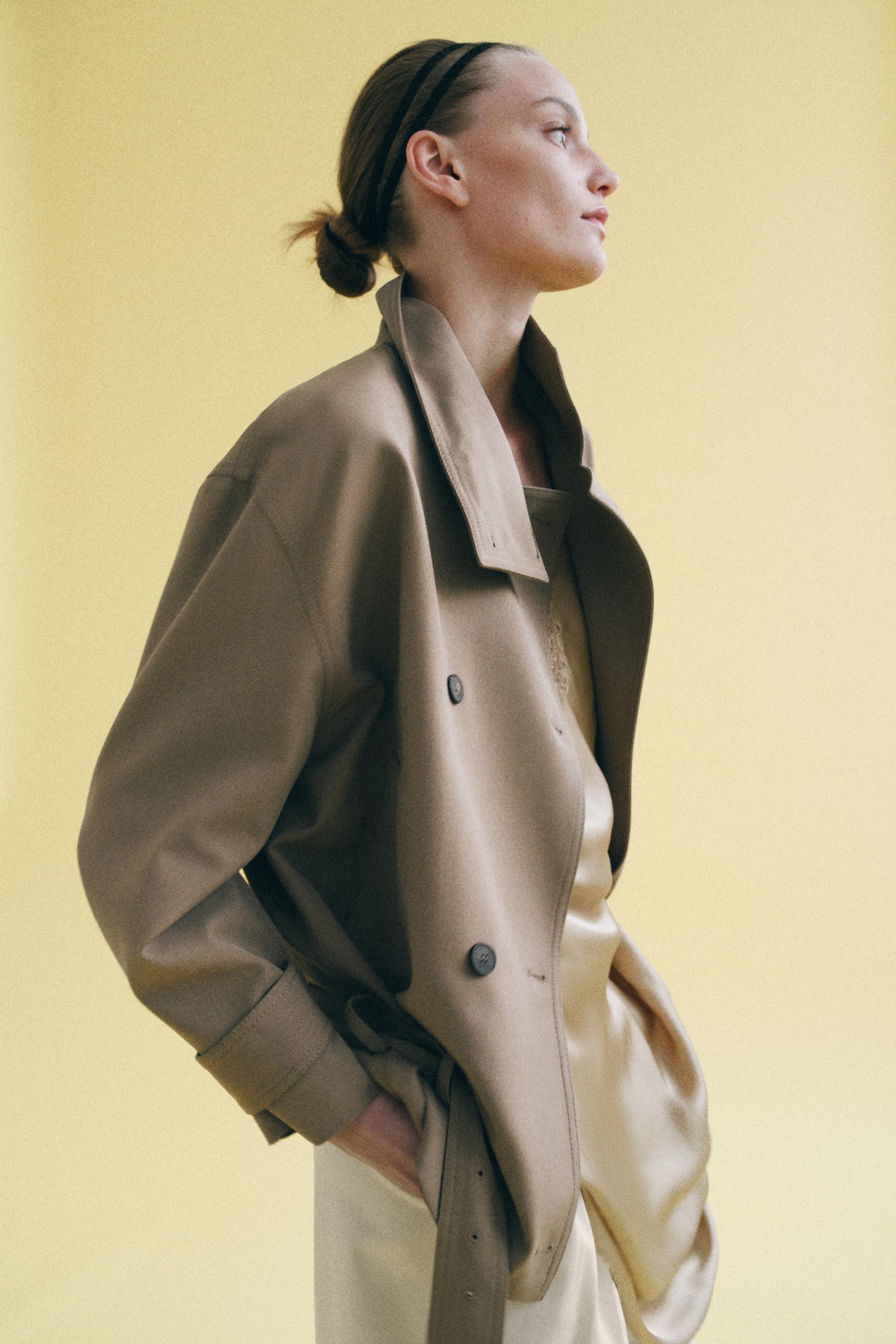FLOWY BELTED JACKET ZW COLLECTION