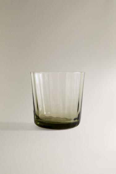 GLAS MIT LINIEN - Grün von Zara - Bild 0
