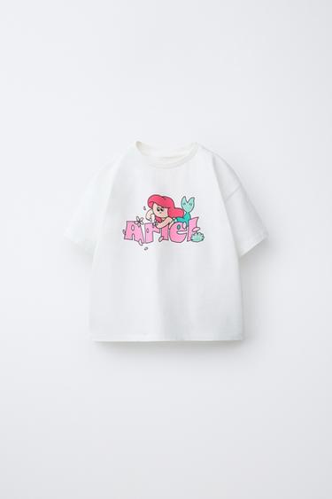 T-SHIRT IMPRIMÉ ARIEL PRINCESSES © DISNEY - Blanc de Zara - Image 0
