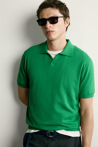 POLO PUNTO CANALÉ REGULAR FIT - Esmeralda de Zara