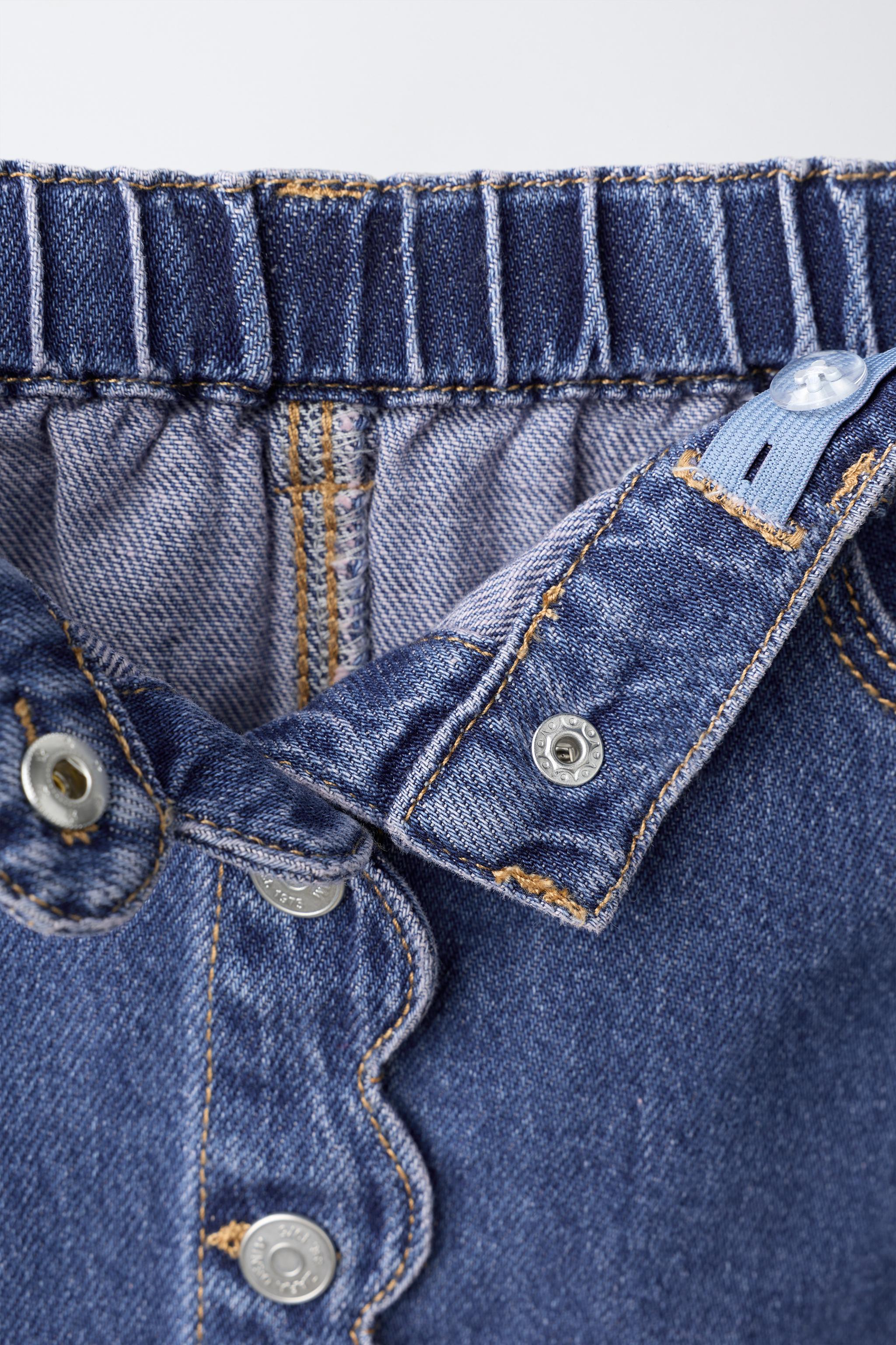 EMBROIDERED HEART DENIM SKIRT